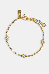 Herzarmband aus Perlmutt – Gold