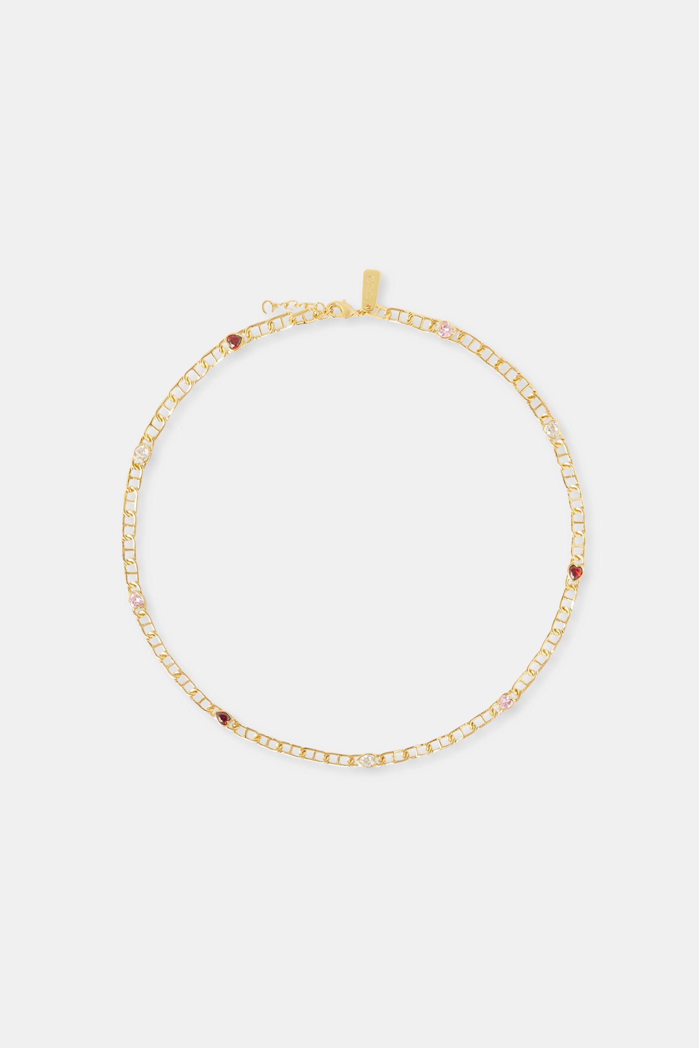 Kaffeebohnenkette mit mehreren Edelsteinen – 6 mm