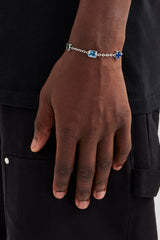Rolo-Armband mit Edelsteinen und Motiven in verschiedenen Farben – 8 mm