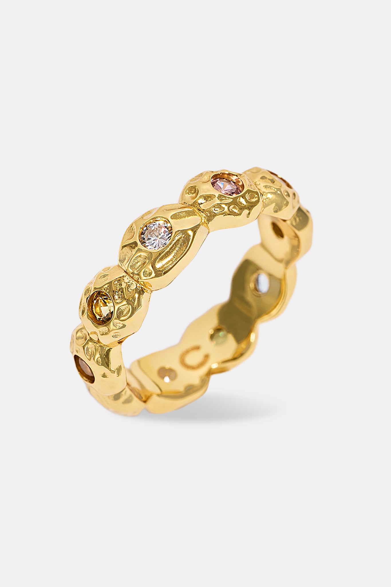 Mixed Stone Shape CZ Ring - 6mm - Gold