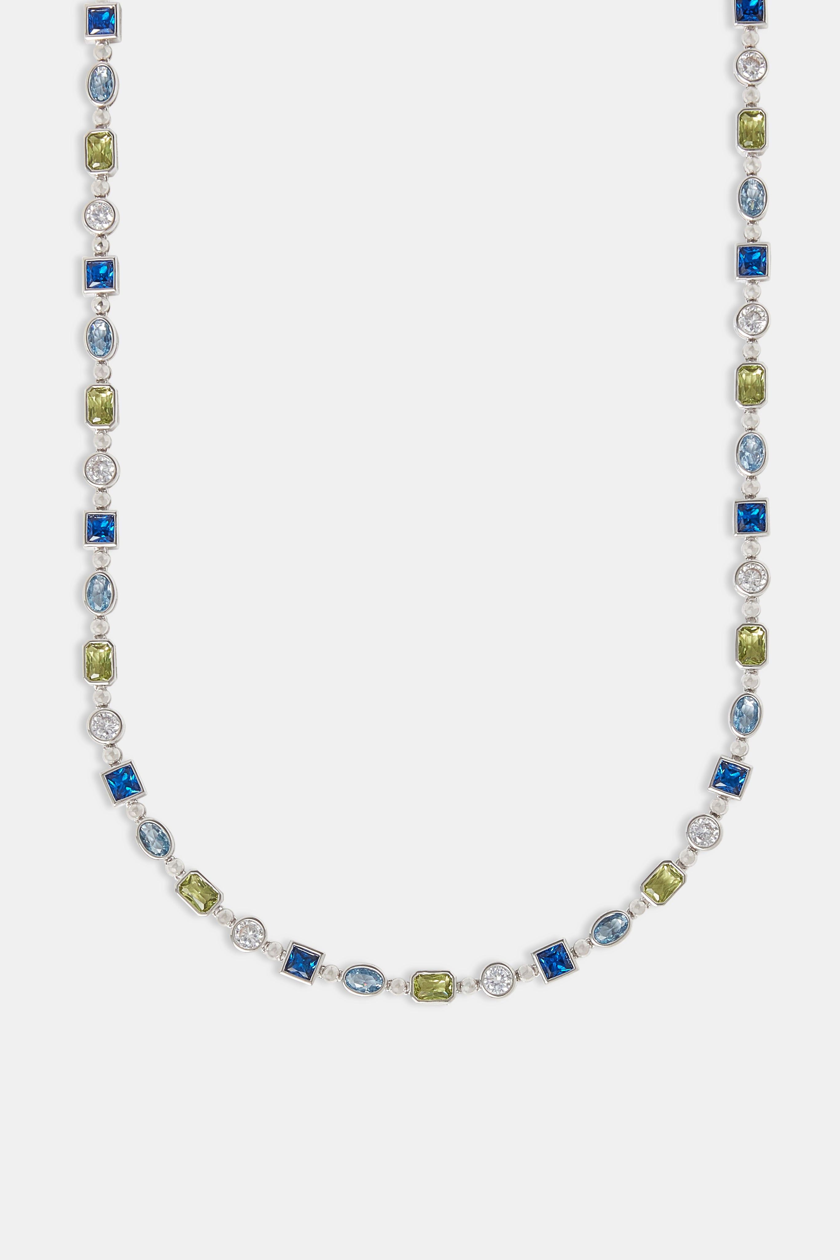 Mixed Shape Gemstone Link Chain - 6mm