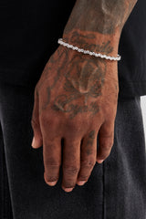 3 mm Tennisarmband mit bunten Zirkonia-Steinen 