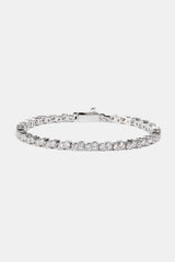 Mixed Square Stone Tennis Bracelet - 3mm
