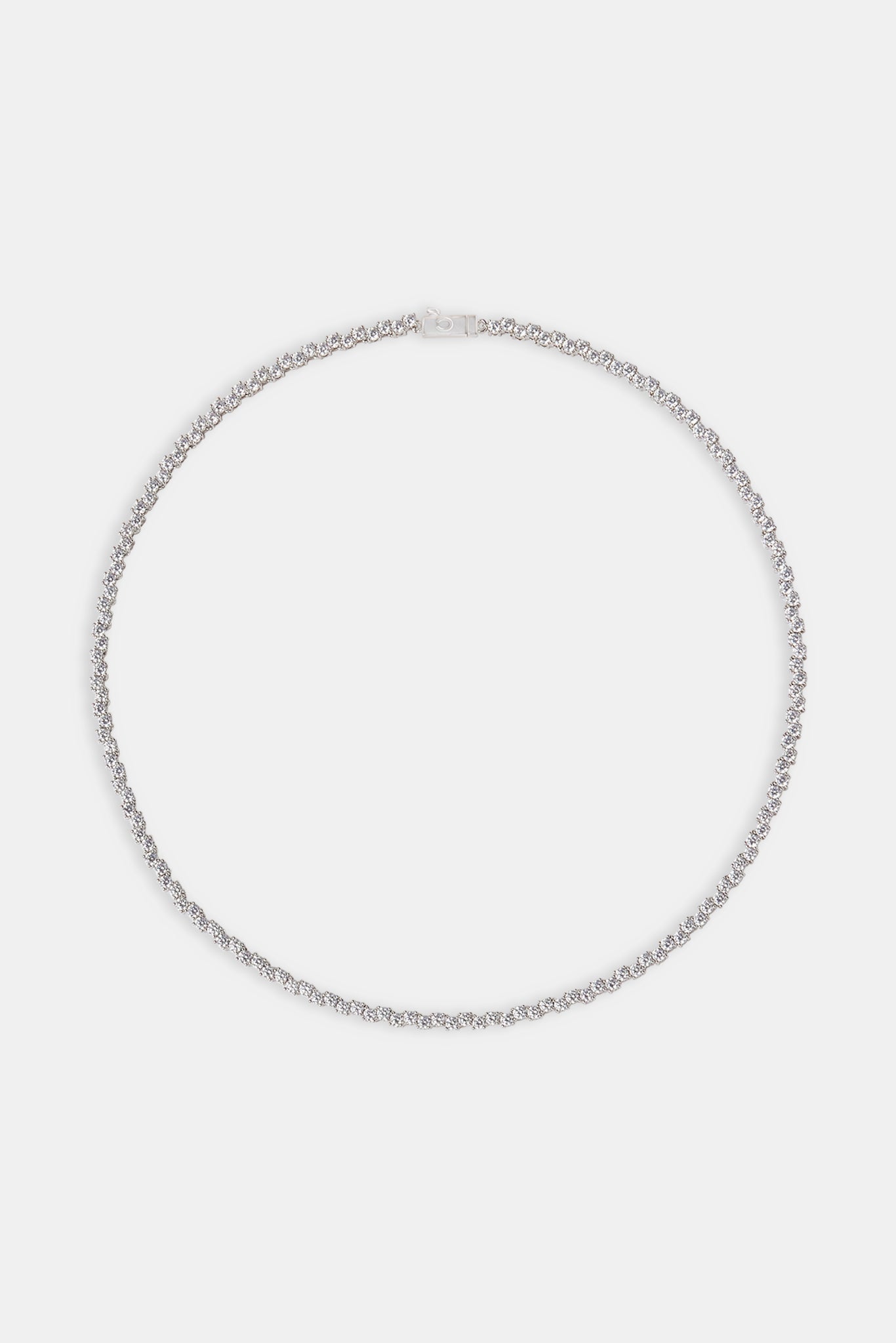 Tenniskette mit gemischten quadratischen Steinen – 3 mm