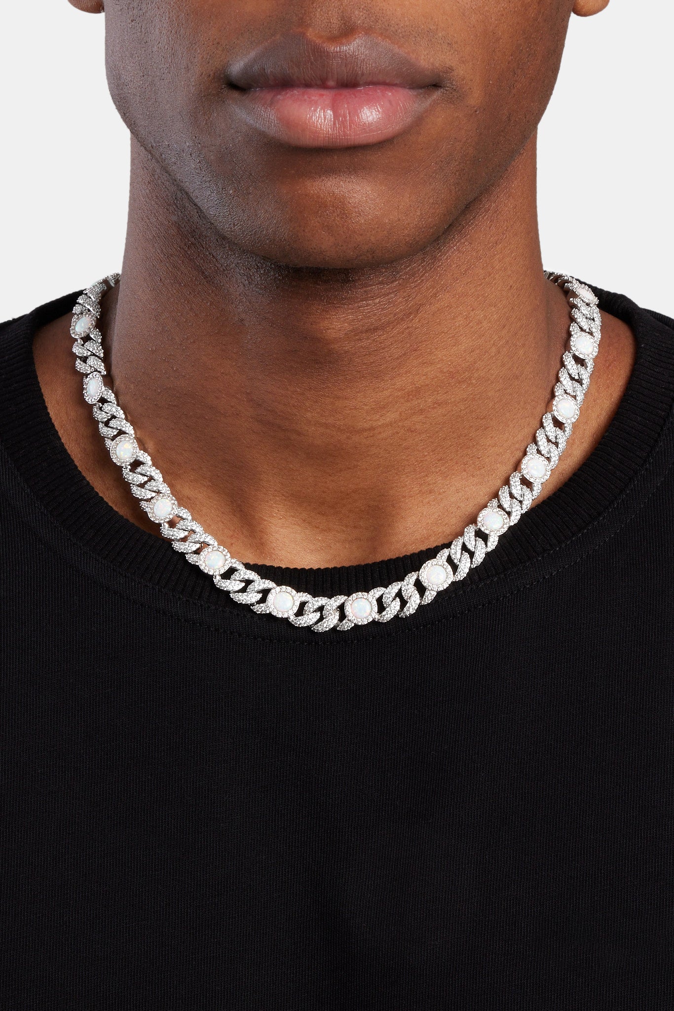 Opal Iced Cuban Kette