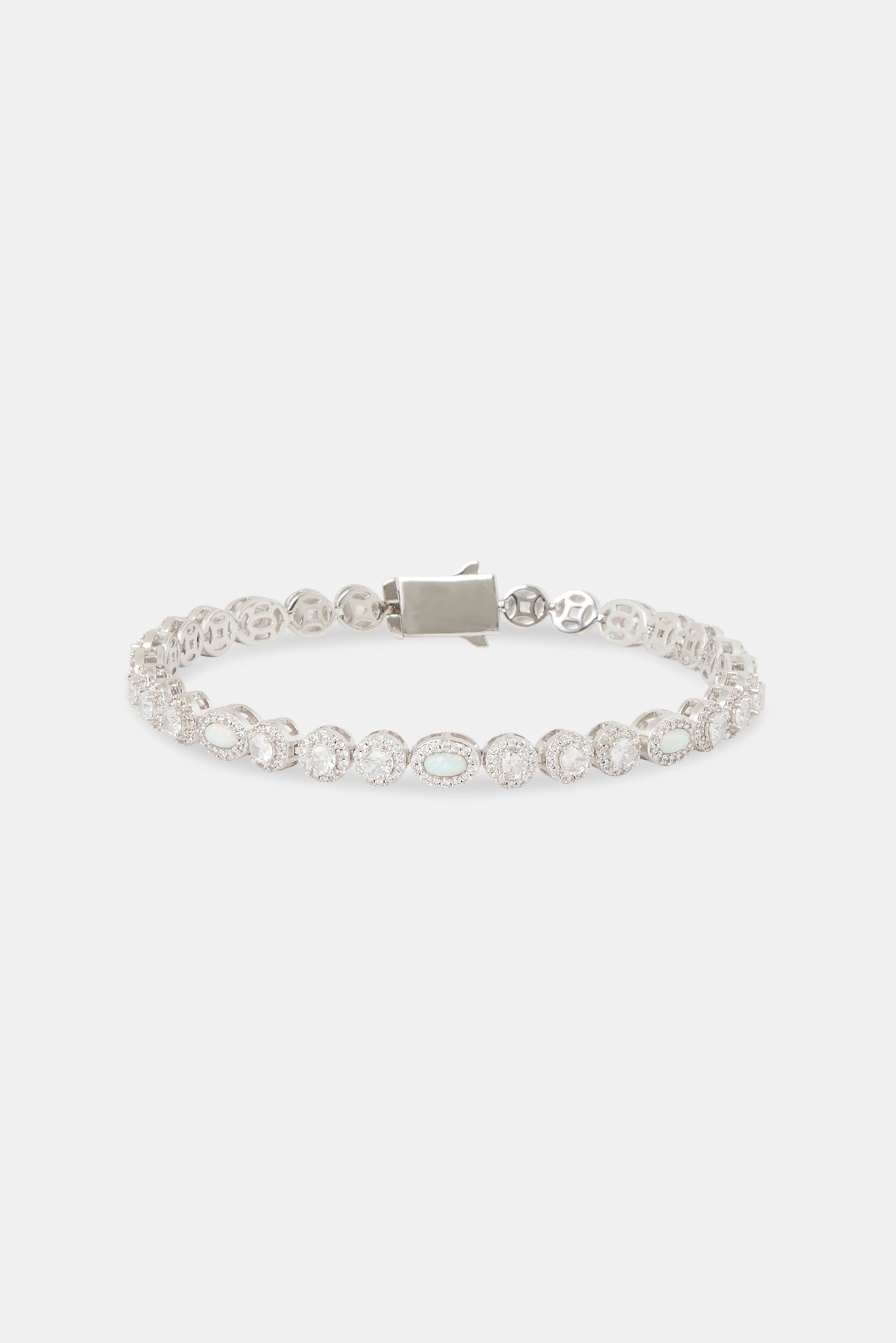 Armband mit Mikroopal und klaren Edelsteinen – 6 mm