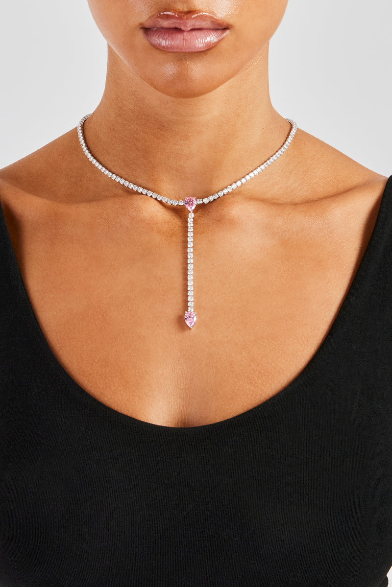 Single Drop Chain Pear Drop Chain - White | Womens Chains | Shop Drop Chains at CERNUCCI ...