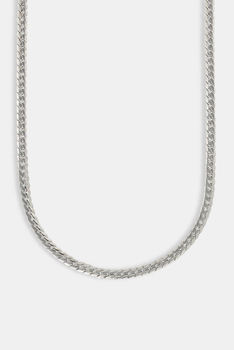Polished Flat Cuban Chain - 5mm