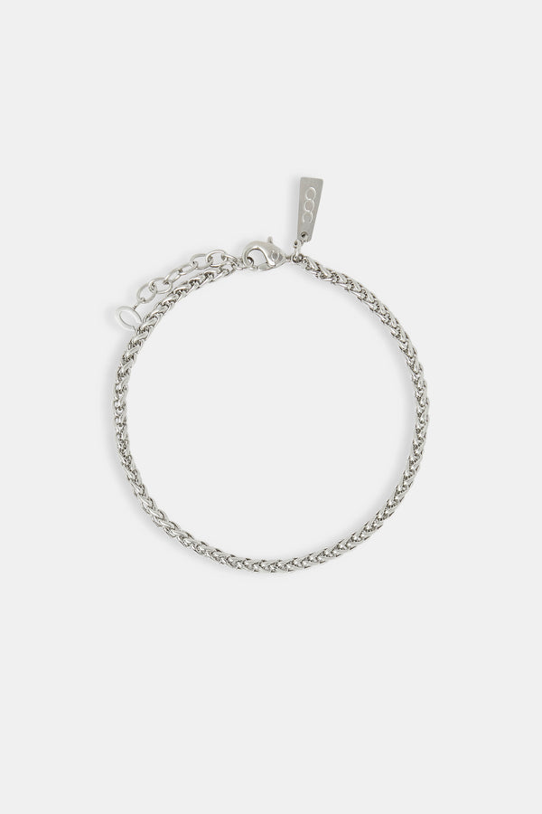 Poliertes Weizengliederarmband – 3 mm