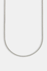 Polierte Weizengliederkette – 3 mm