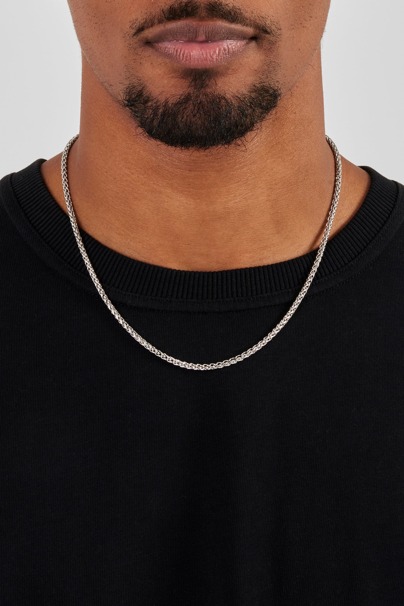 Polierte Weizengliederkette – 3 mm