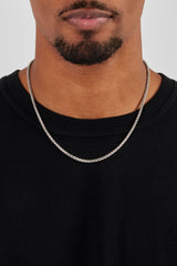 Polierte Weizengliederkette – 3 mm