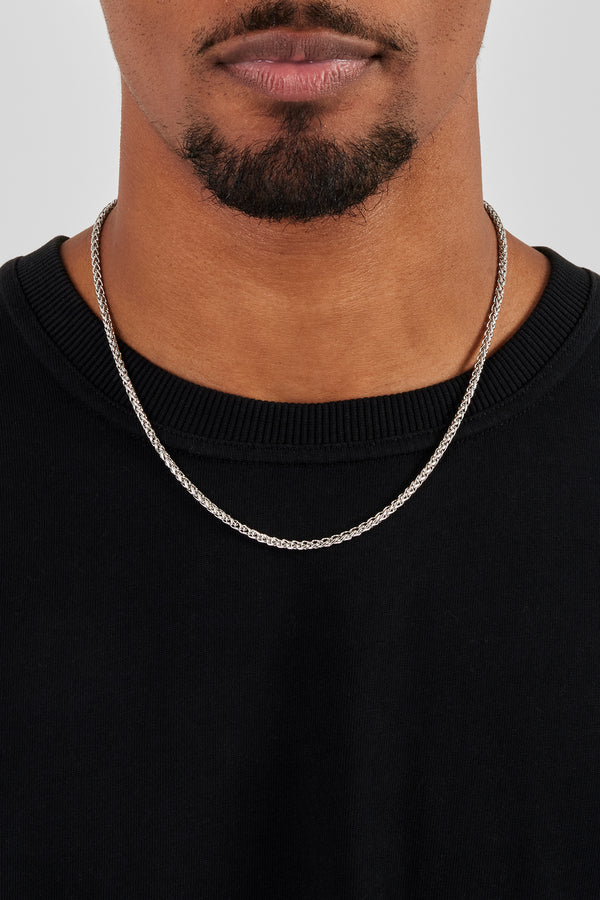 Polierte Weizengliederkette – 3 mm