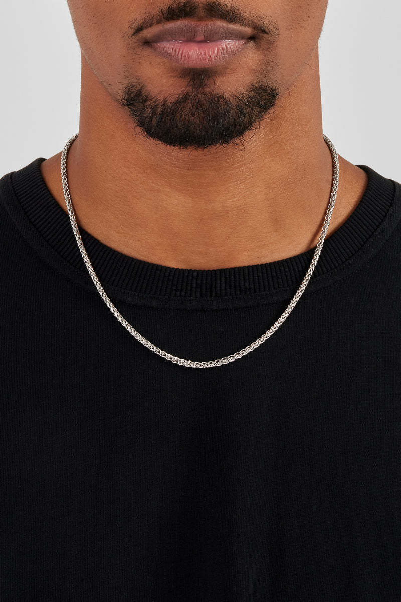 Polierte Weizengliederkette – 3 mm