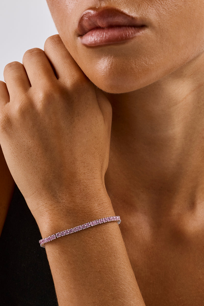 Pink Tennis Bracelet - 3mm