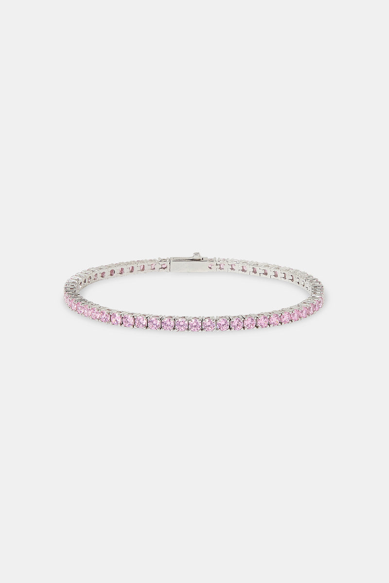 Pink Tennis Bracelet - 3mm