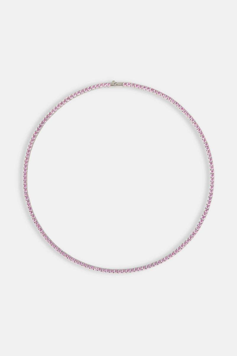 Rosa Tenniskette – 3 mm