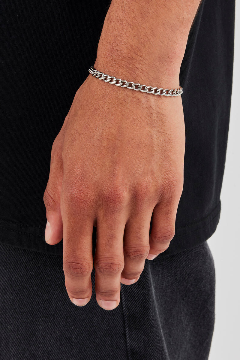 Polished Curb Bracelet - 5mm