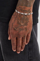 Polished Motif Link Bracelet - 6mm