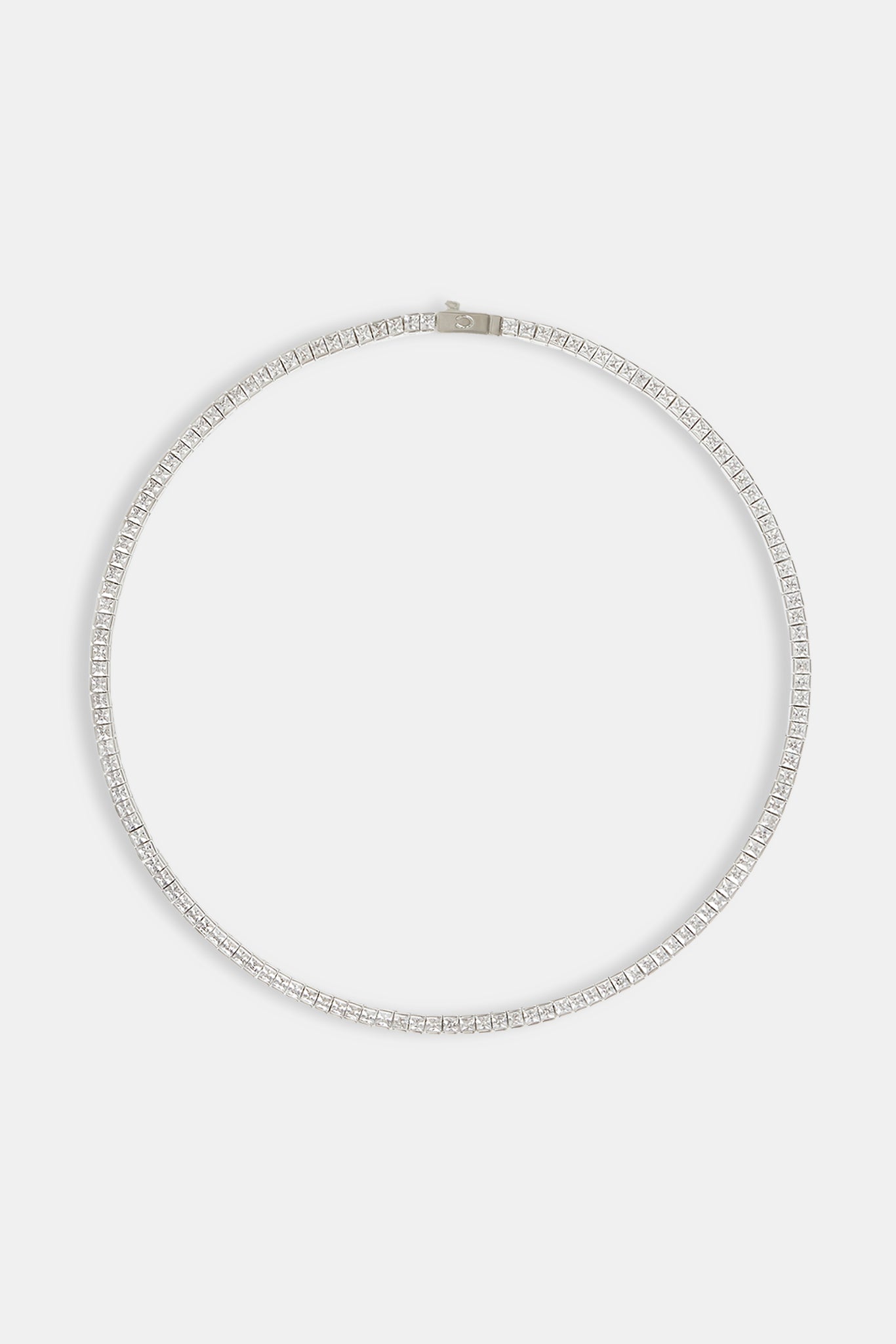 Quadratische Tenniskette mit polierter Kante – 3 mm