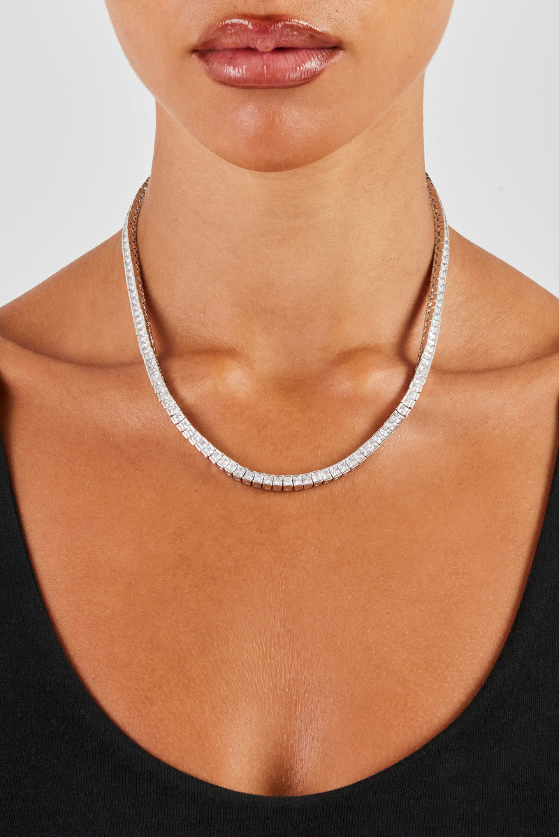 Quadratische Tenniskette mit polierter Kante – 3 mm