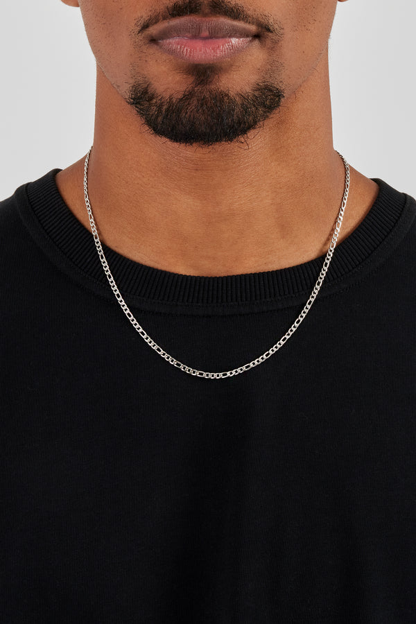 Polierte Figarokette – 3 mm