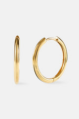Polished Hoop Earrings - 20mm