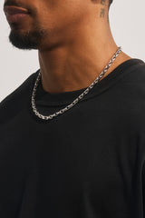 Polished Connected Link Chain - 5mm - White