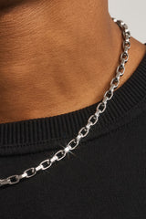 Polished Connected Link Chain - 5mm - White