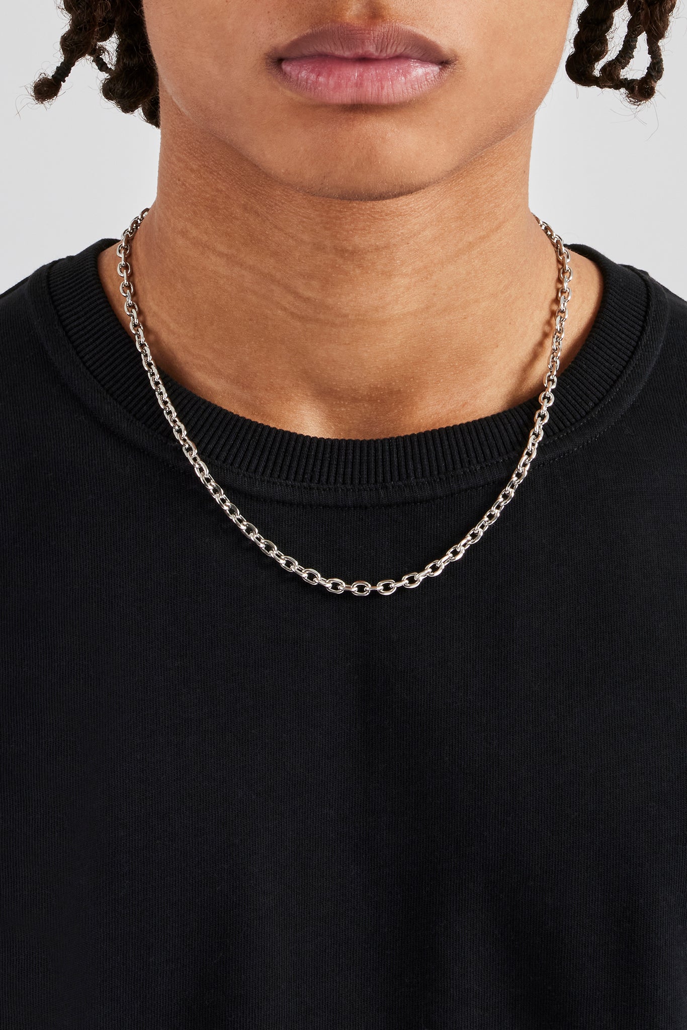 Polierte Rolo-Gliederkette – 5 mm