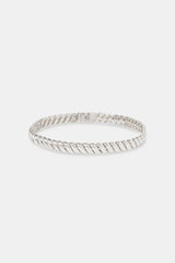 Polished Rope Link Bracelet - 6mm