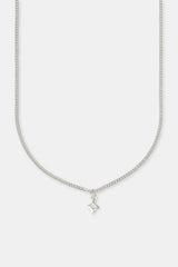 Halskette mit poliertem Sternumriss – 10 mm