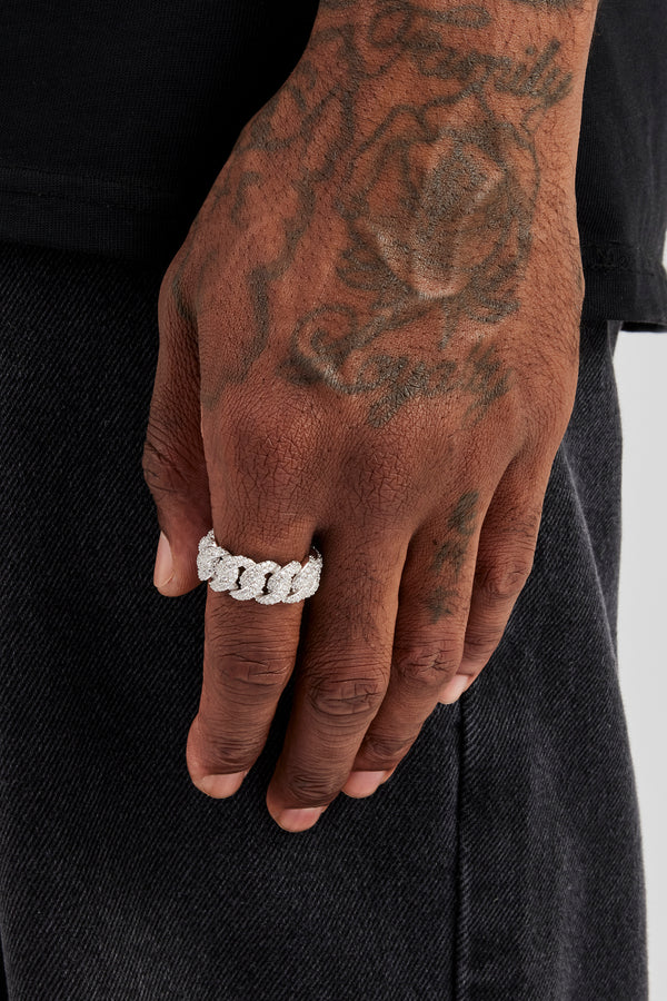 Iced Cuban Link Ring - 10mm