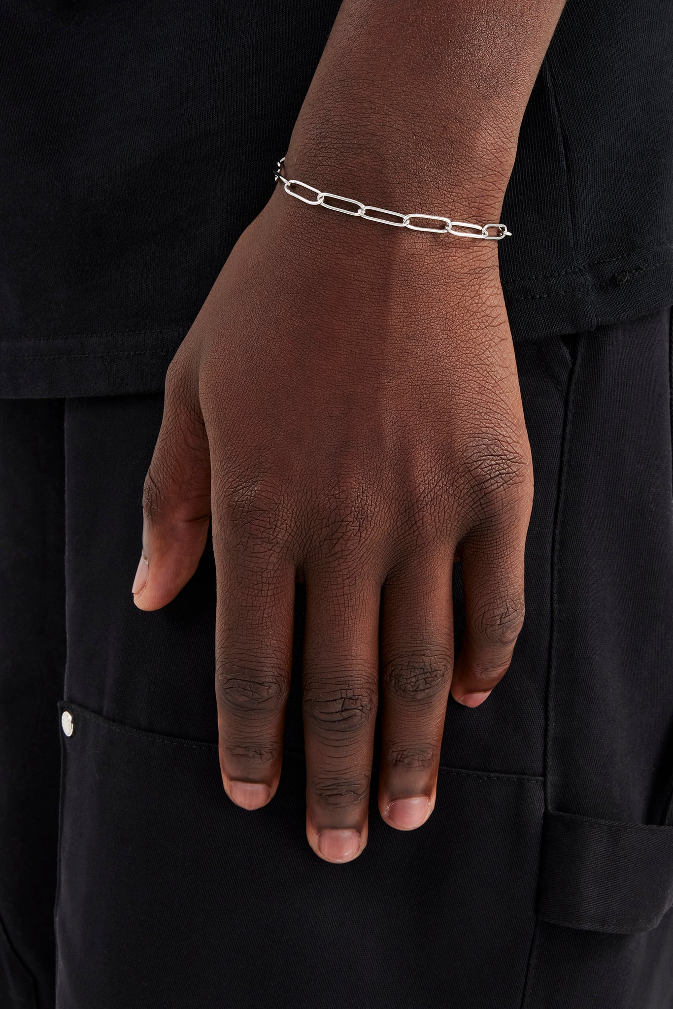 Interlocking Rectangular Bracelet Rectangular Link Bracelet - 5mm | Mens Bracelets | Shop Multi Link ...