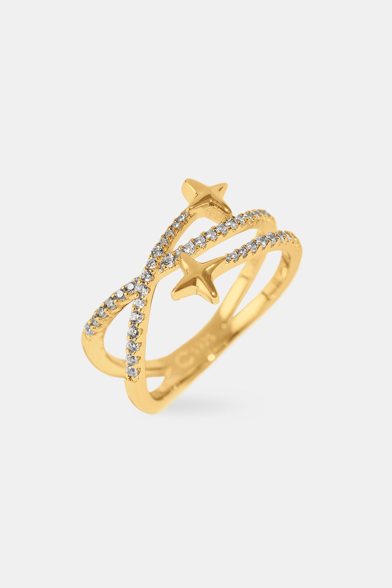 Sternförmiger Ring – 1,5 mm – Gold