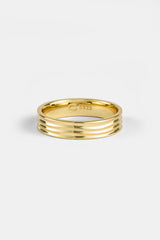 Polished Band Ring - 5mm - Gold
