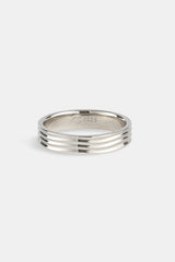 Polished Band Ring - 5mm - White