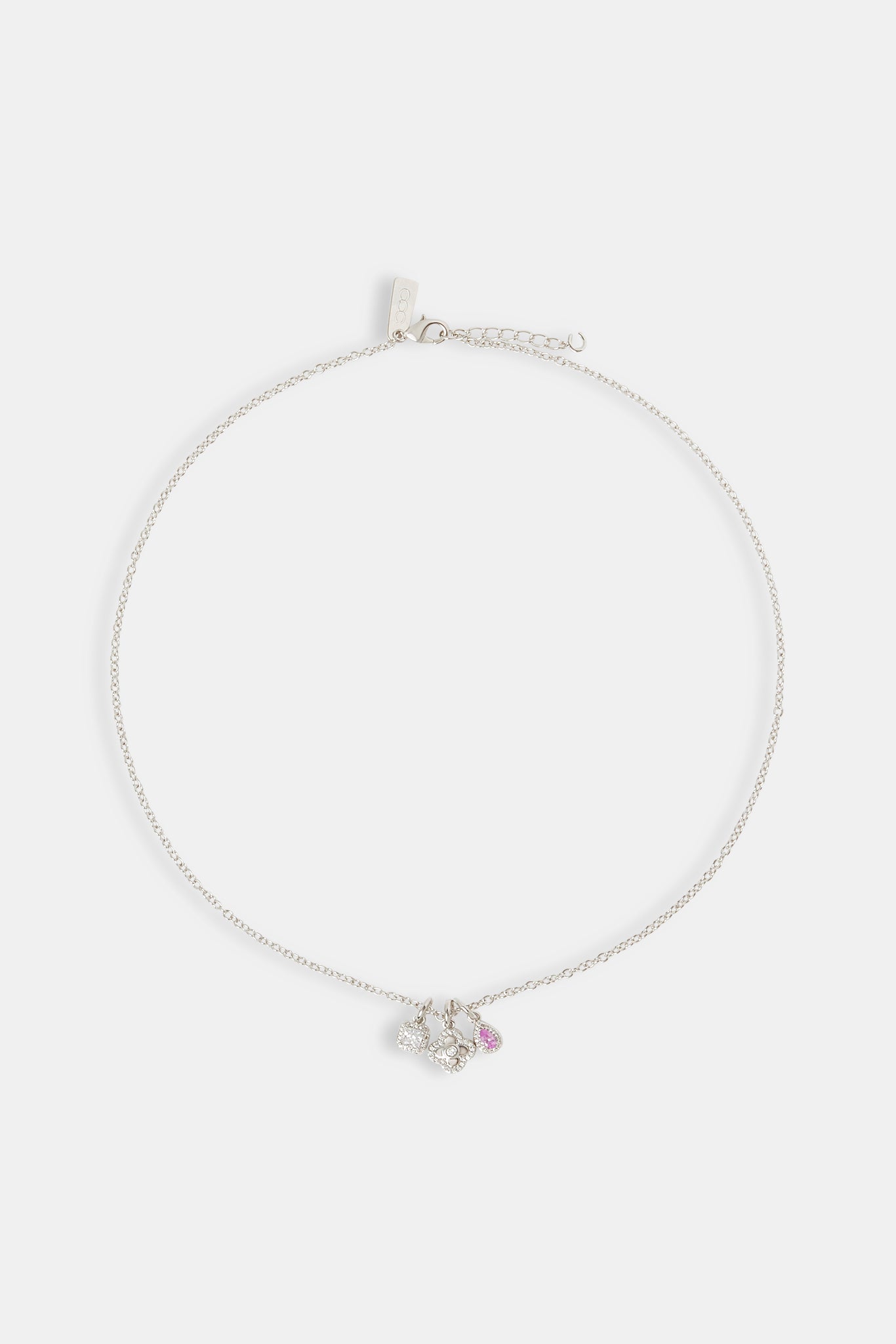 Triple Motif and Multi Gem Necklace - 10mm