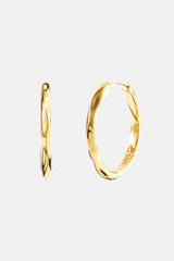 Strukturierte Creolen – 20 mm