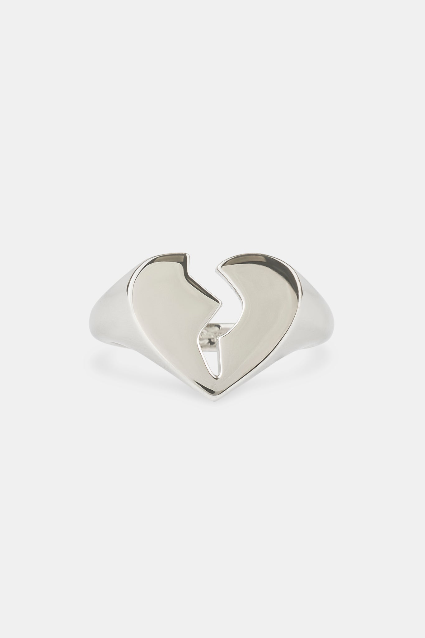 Polished Heartbreak Ring - 15mm - White