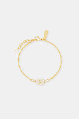 Pave Cut Out Motif Tag Bracelet - 15mm
