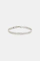 Polished Flat Cuban Bracelet - 5mm