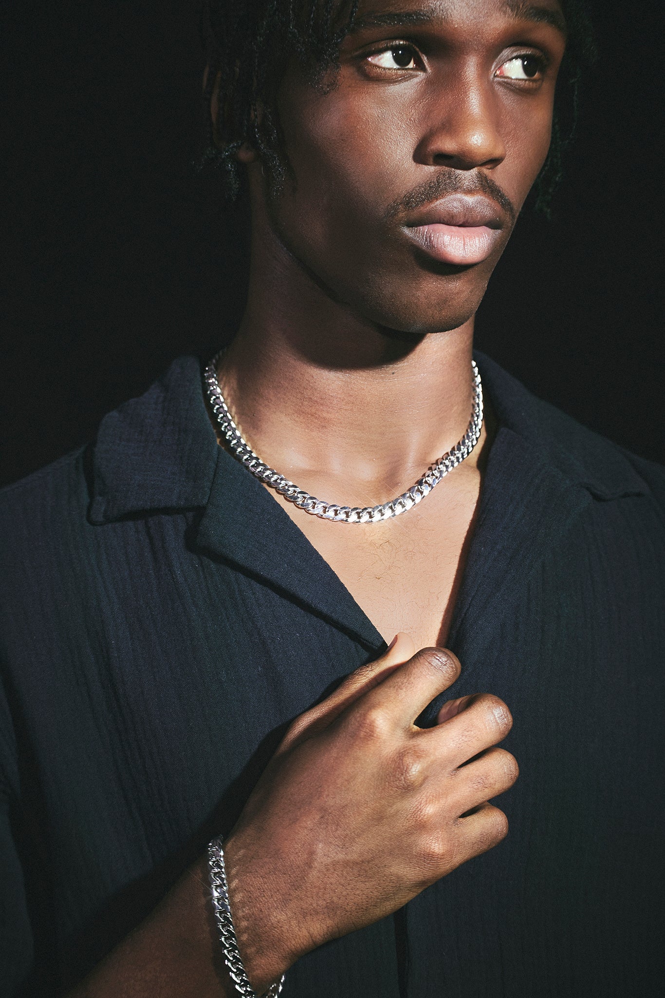 925 Sterling Silber klobige kubanische Kette – 8 mm