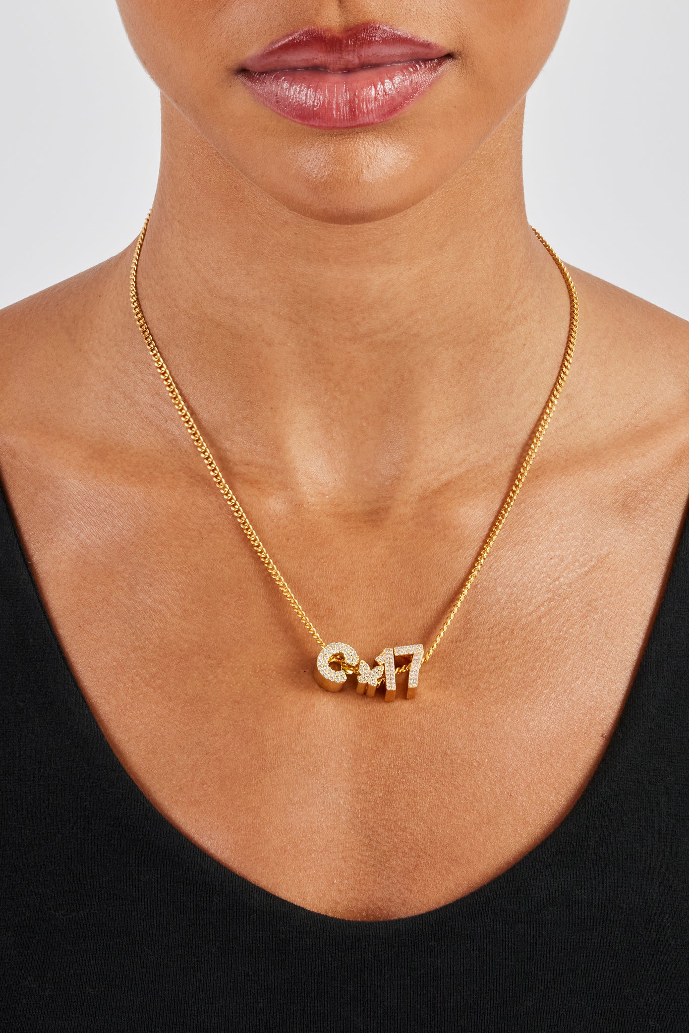 Eisiger Zahlenanhänger - 12mm