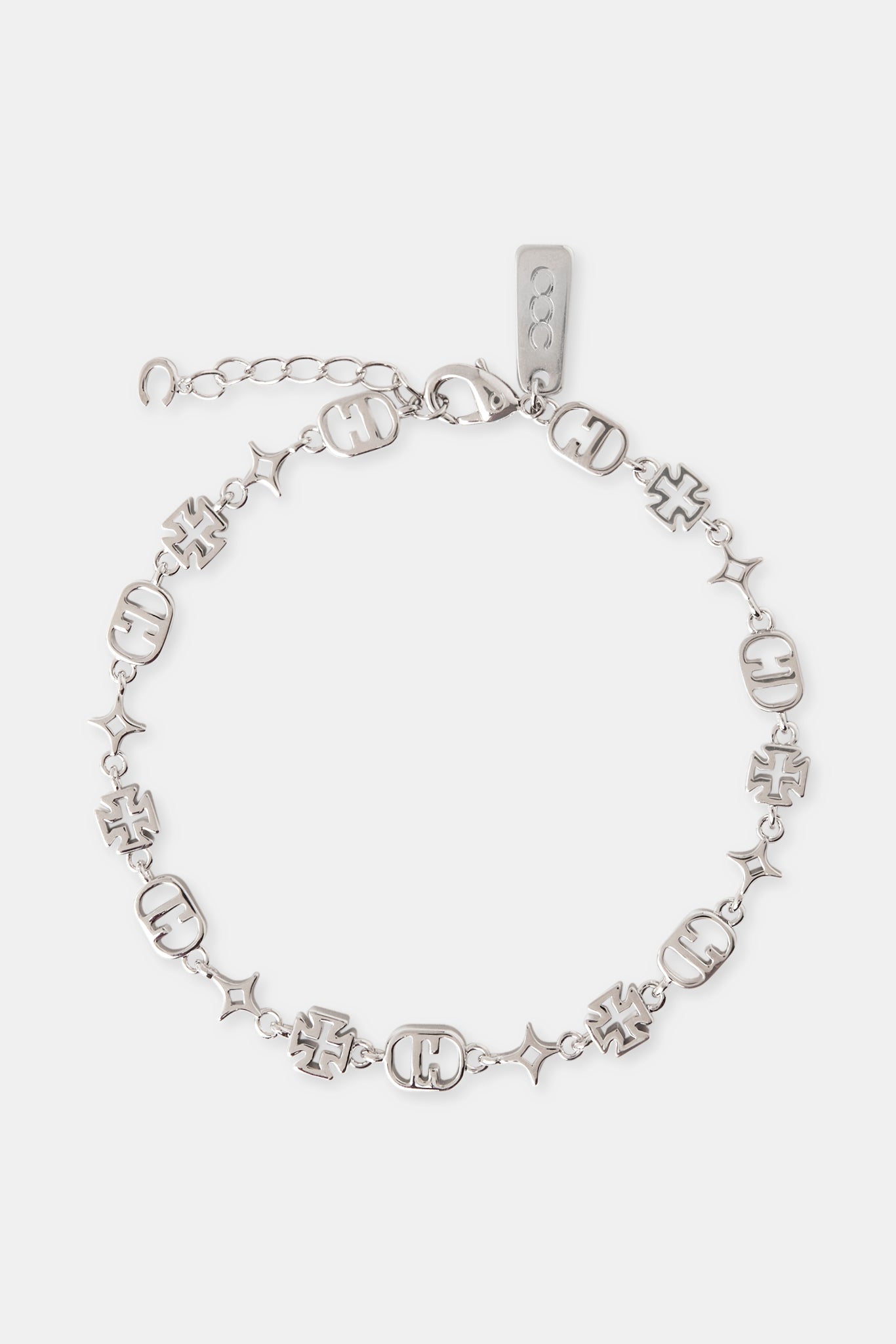 Poliertes Armband mit gemischten Motiven – 6 mm