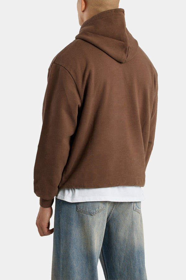 Cernucci Embroidered Hoodie - Chocolate