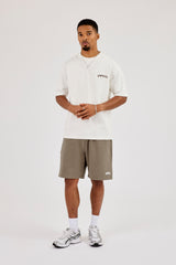 Cernucci Puff Print Relaxed Shorts - Taupe