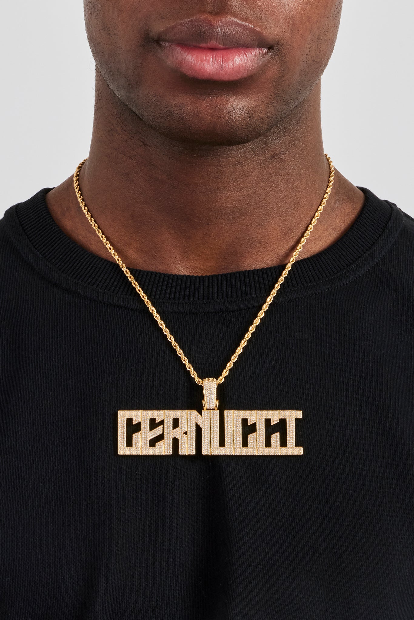 Calvera-Schriftanhänger – 22 mm – Gold