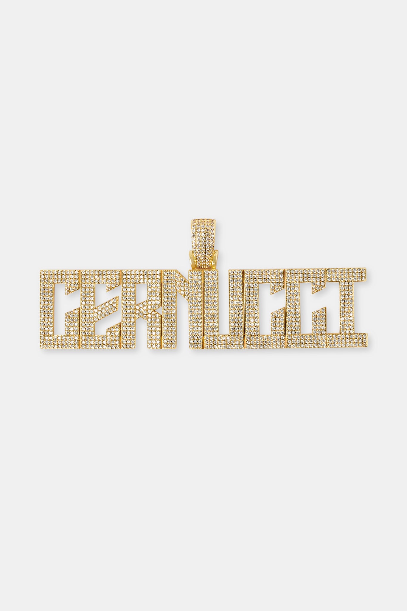 Calvera-Schriftanhänger – 22 mm – Gold