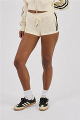 Knitted Taping Micro Short - Off White